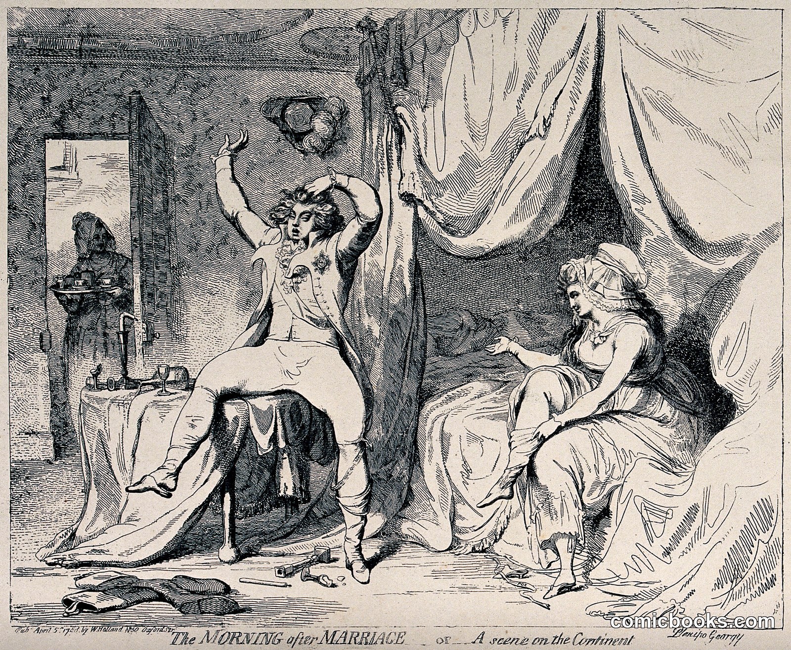The Morning after Marriage, or A Scene on the Continent by http://data.europeana.eu/agent/148259