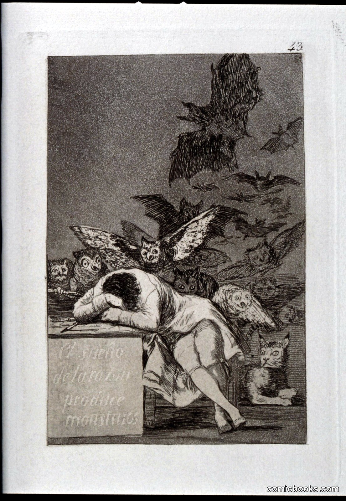 The Sleep of Reason Produces Monsters by Francisco Goya y Lucientes