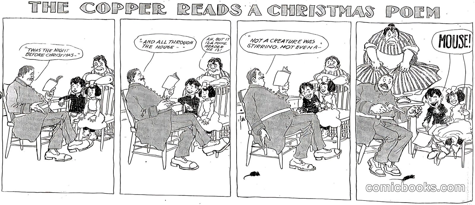 The Copper Reads a Christmas Poem
