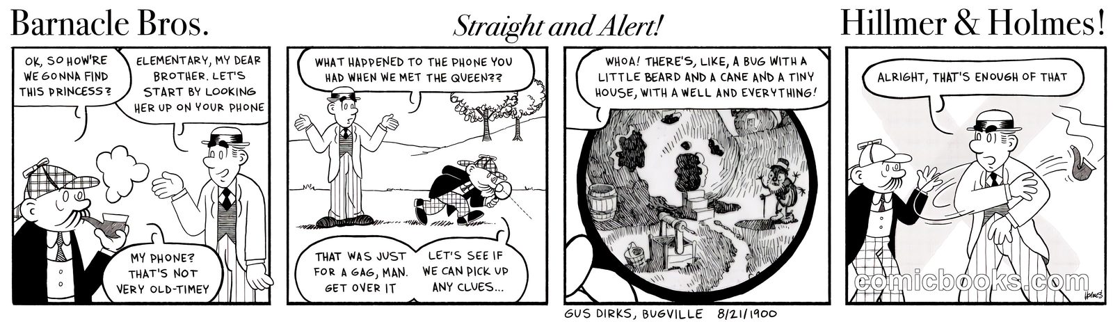 Comic Strip Page: Three Strips Combined