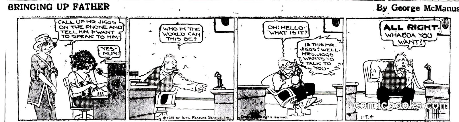 Bringing Up Father — January 24, 1925