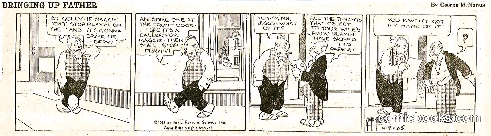 Bringing Up Father — 9 April 1925