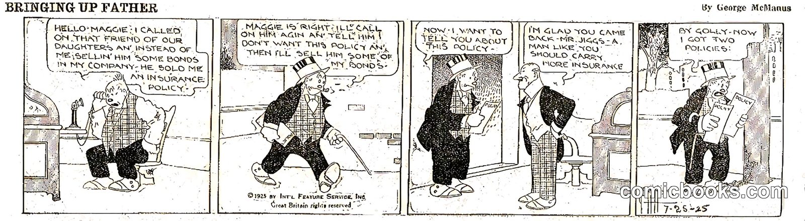 Bringing Up Father — 25 July 1925