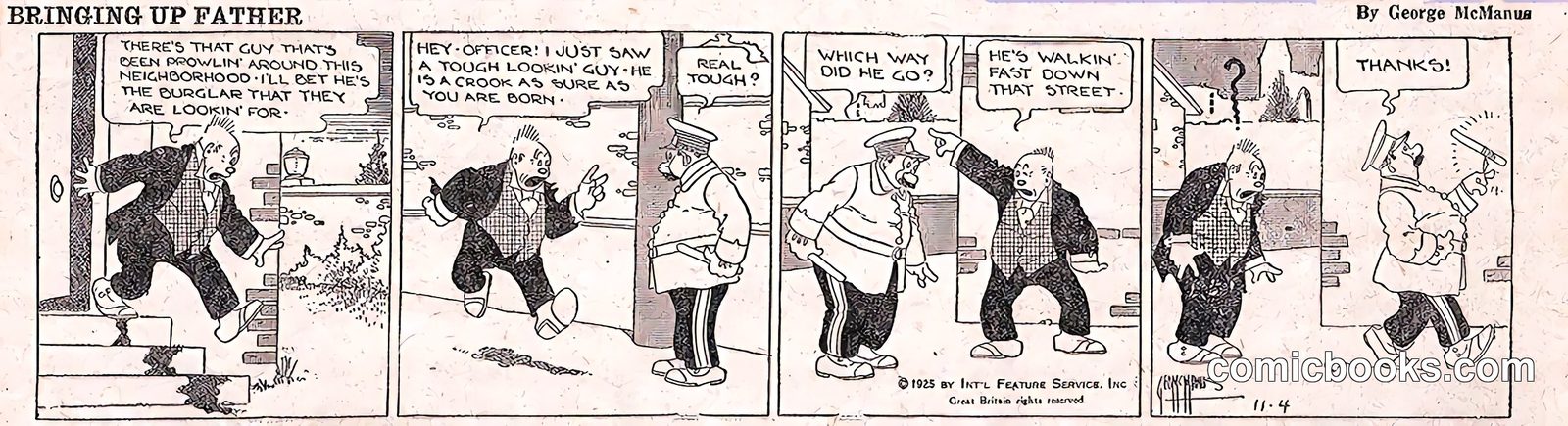 Bringing Up Father — 4 November 1925
