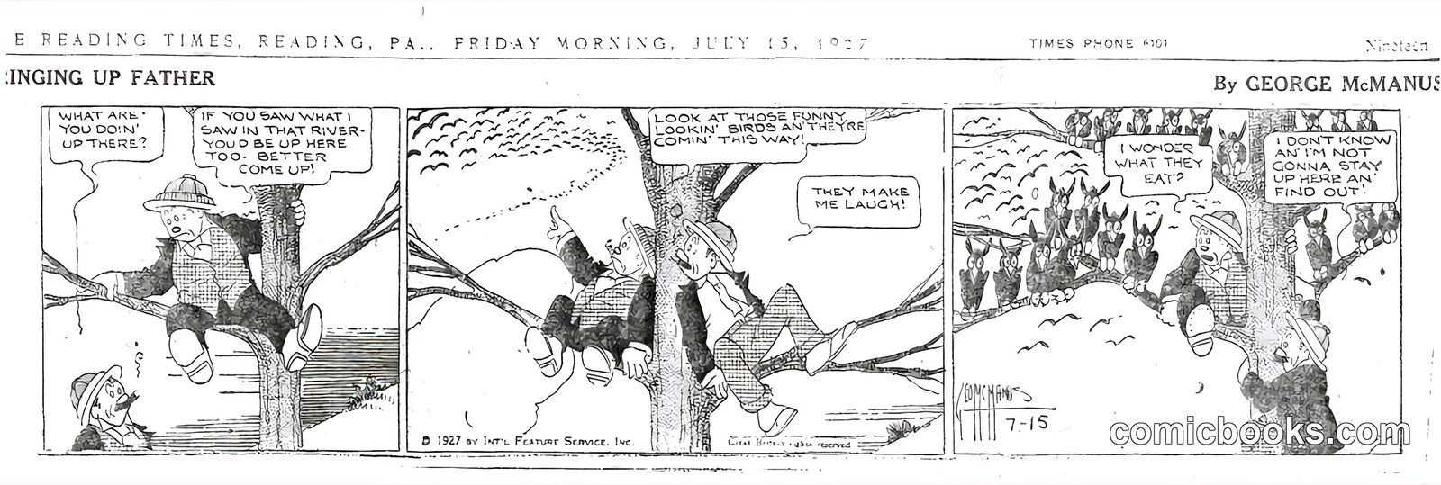 Bringing Up Father — July 15, 1927