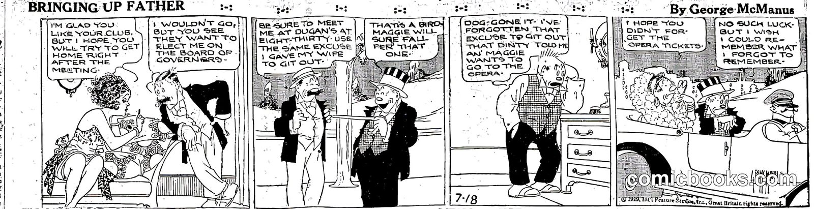 Bringing Up Father — 1929-07-18