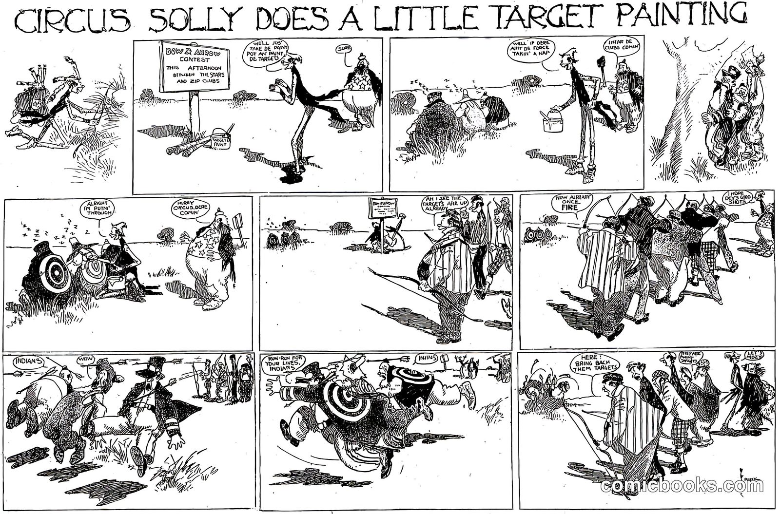 Circus Solly Does a Little Target Painting