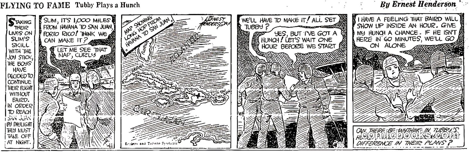 Flying to Fame: Tubby Plays a Hunch