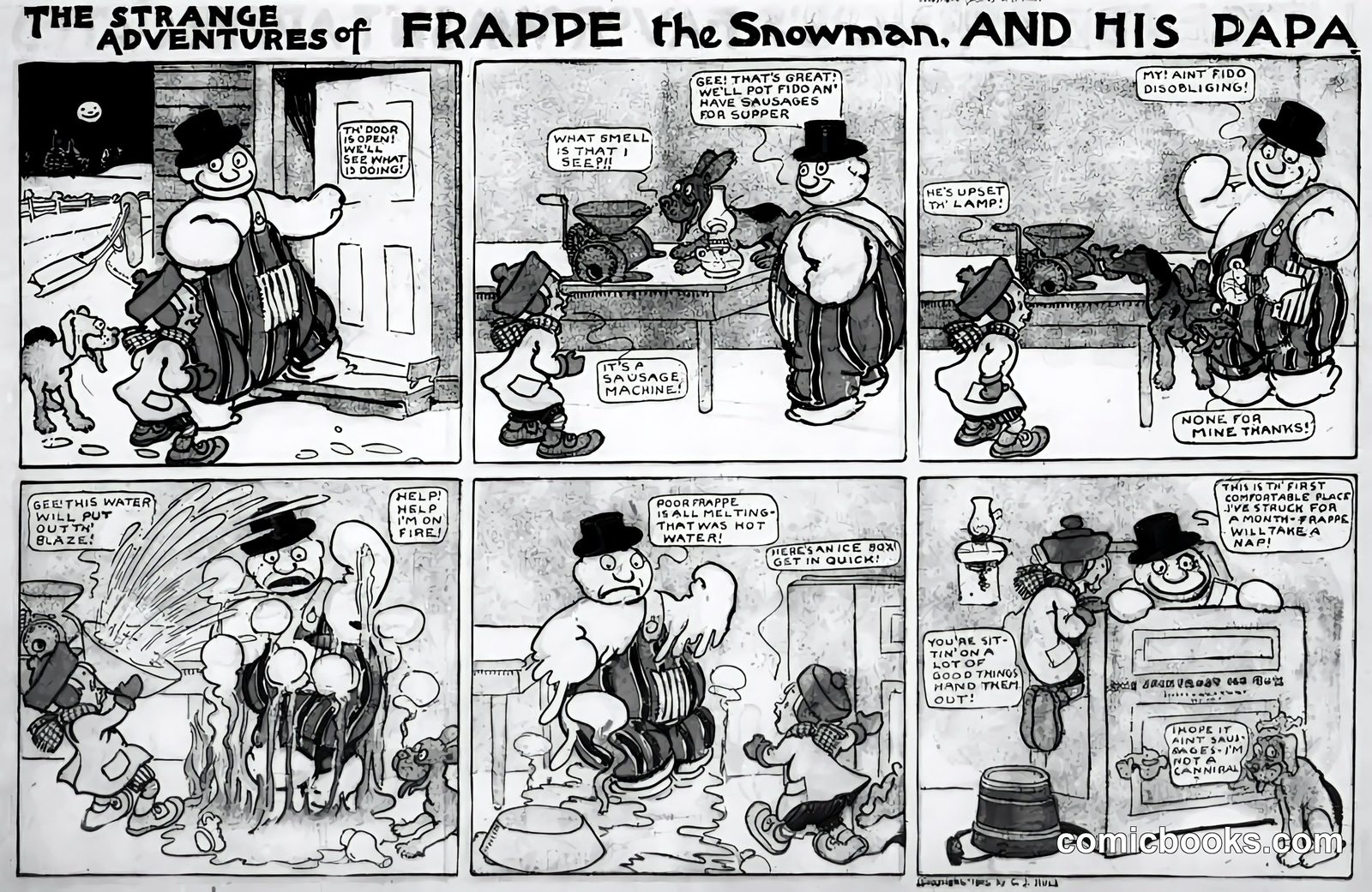 The Strange Adventures of Frappe the Snowman and His Papa