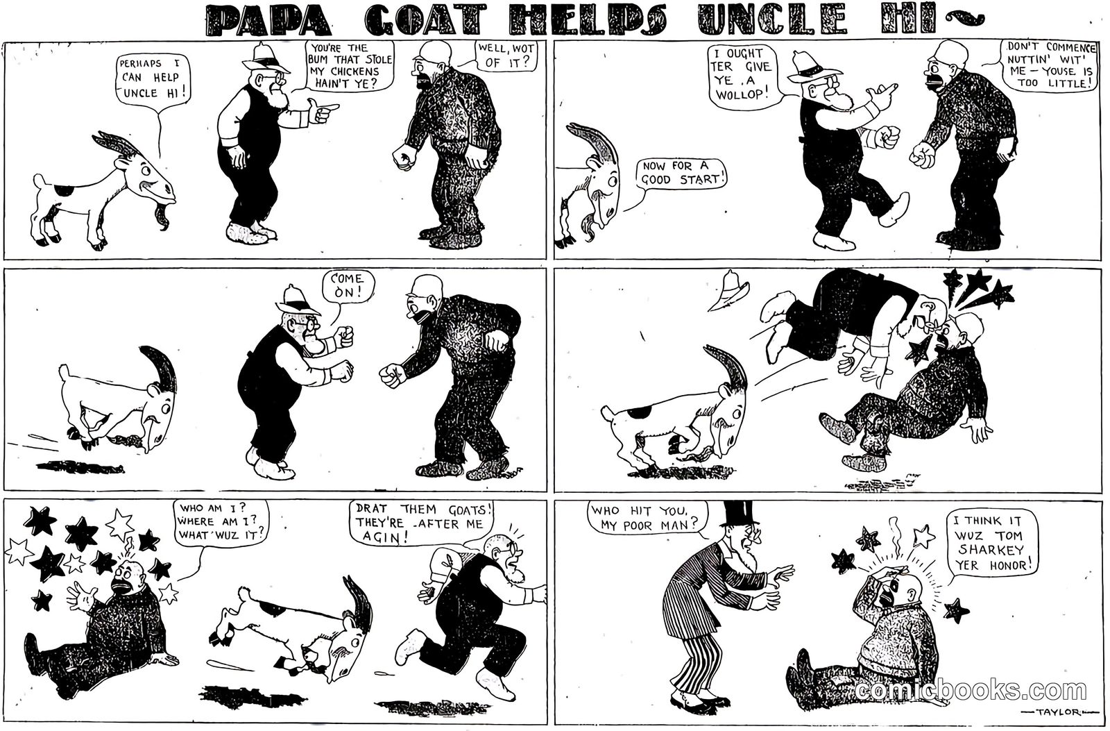 Papa Goat Helps Uncle Hi