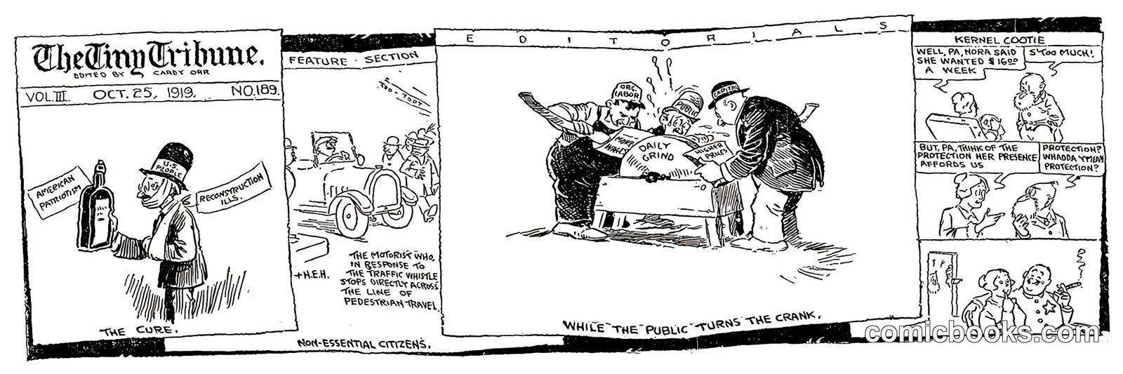 The Tiny Tribune Sunday Comic Strip