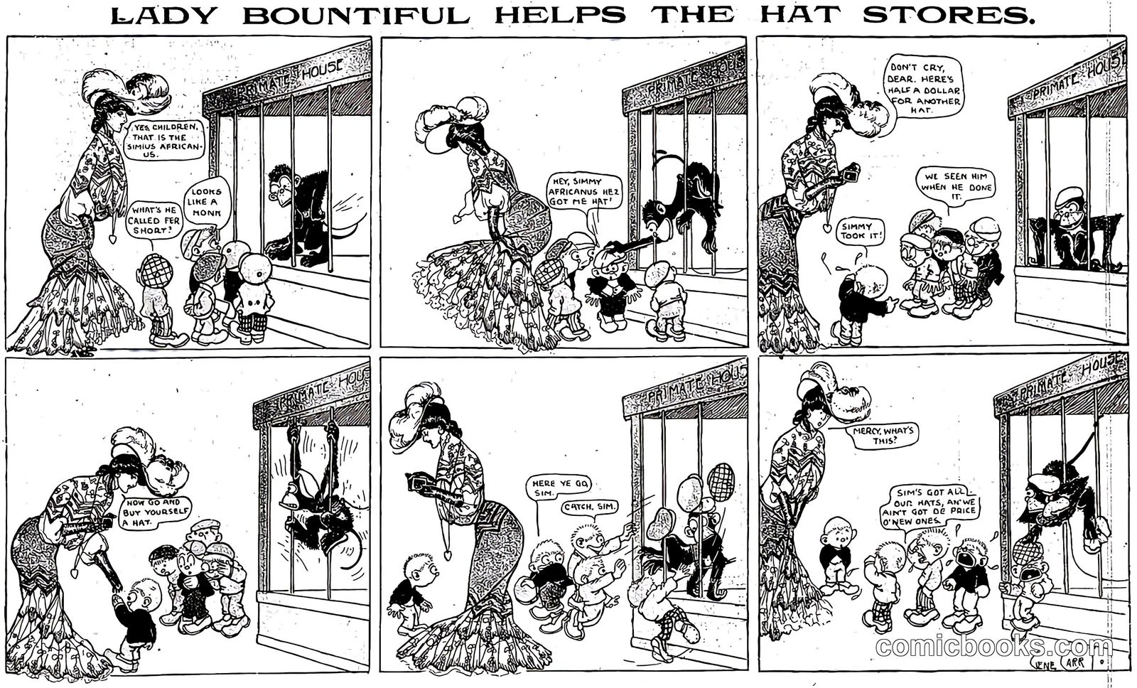 Lady Bountiful Helps the Hat Stores