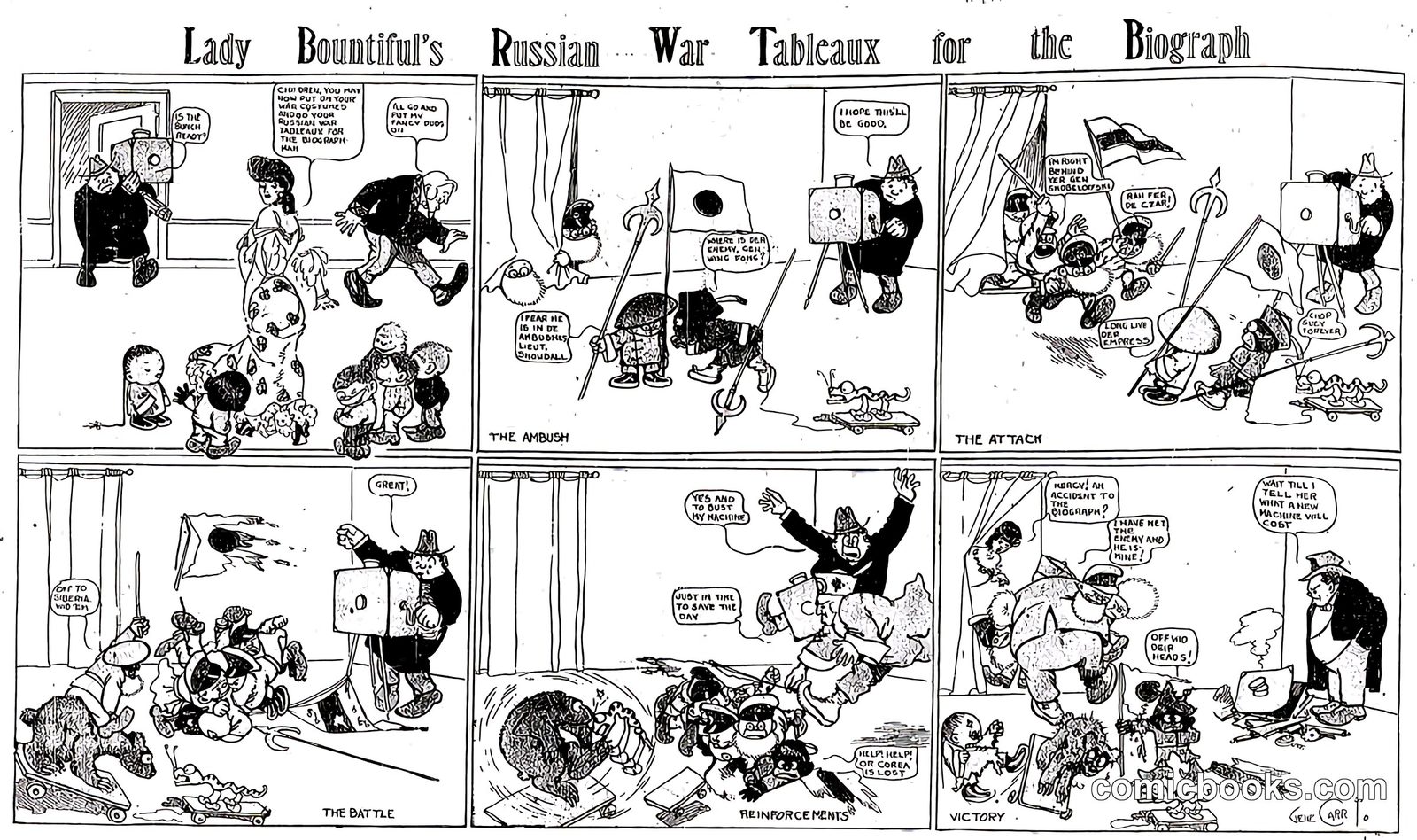Lady Bountiful's Russian War Tableaux for the Biograph