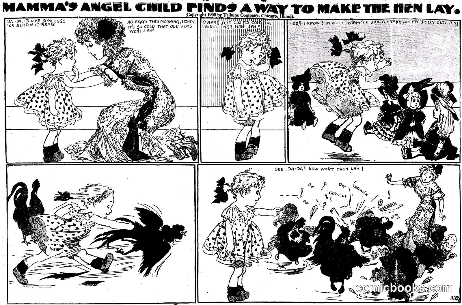 Mamma's Angel Child Finds a Way to Make the Hen Lay