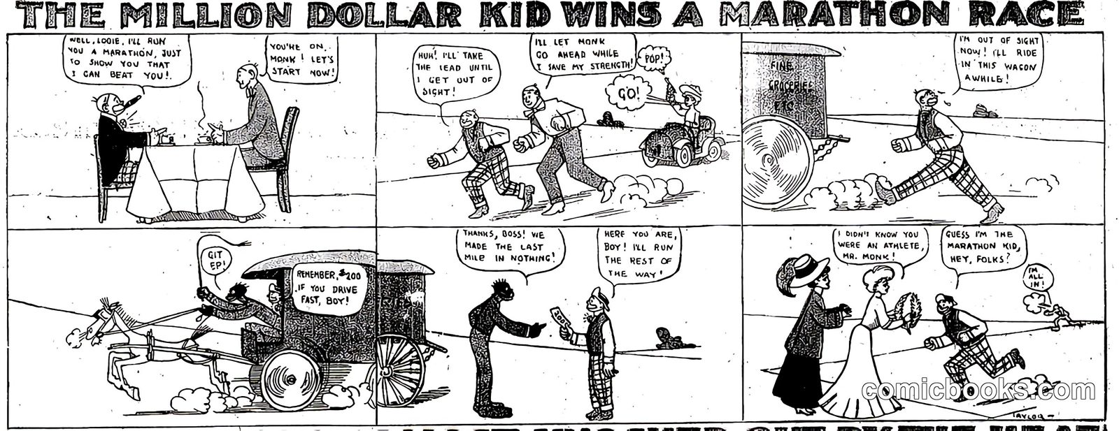 The Million Dollar Kid Wins a Marathon Race
