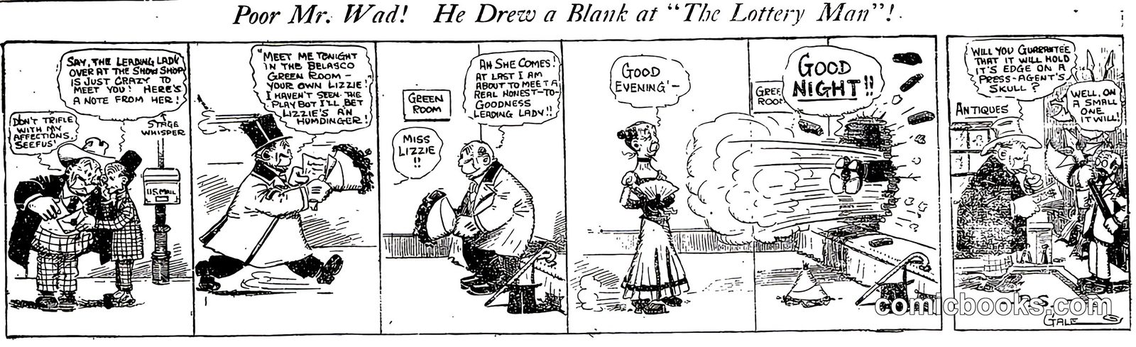 Poor Mr. Wad! He Drew a Blank at 'The Lottery Man'