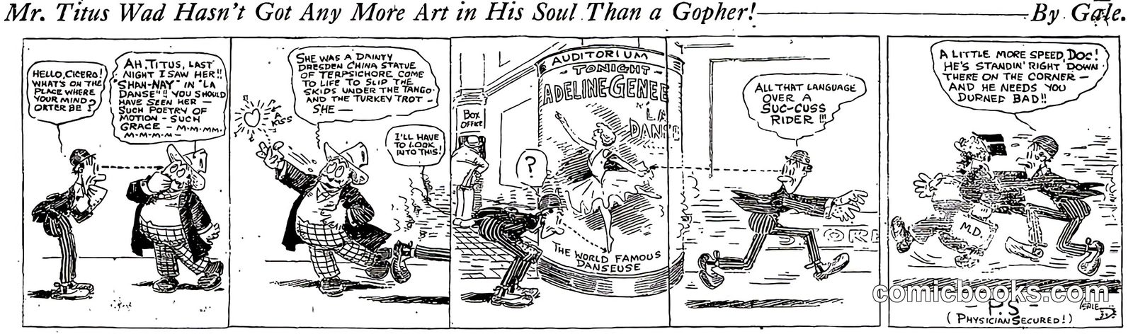 Mr. Titus Wad Hasn't Got Any More Art in His Soul Than a Gopher!