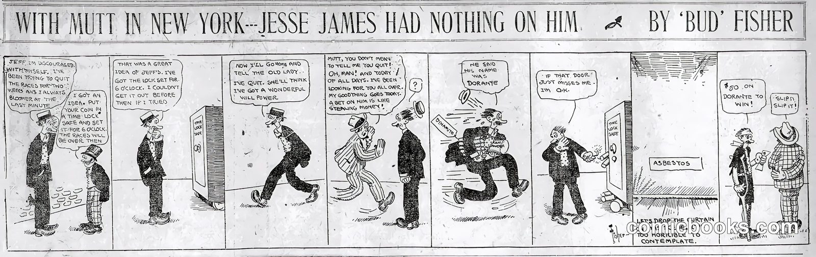 Mutt and Jeff — "Jesse James Had Nothing on Him"