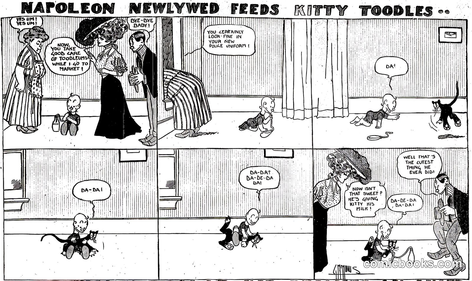 Napoleon Newly Wed Feeds Kitty Foodles