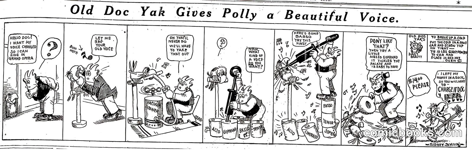 Old Doc Yak Gives Polly a Beautiful Voice