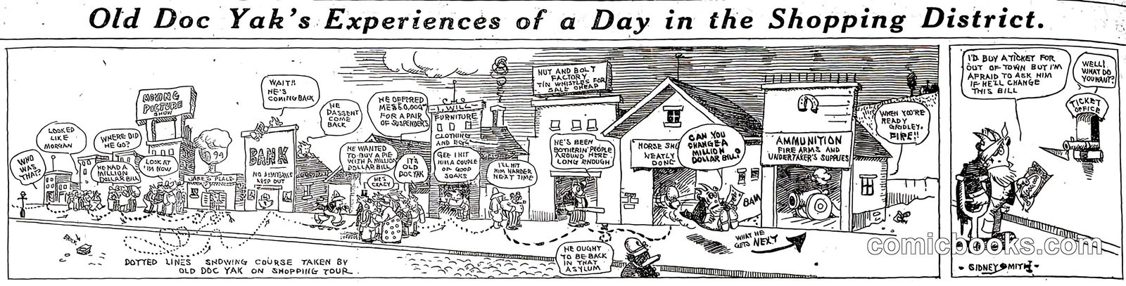 Old Doc Yak's Experiences of a Day in the Shopping District