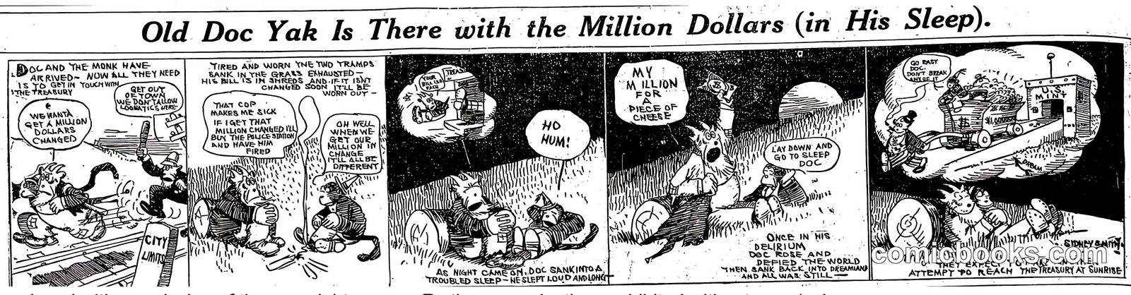 Old Doc Yak Is There with the Million Dollars (in His Sleep)