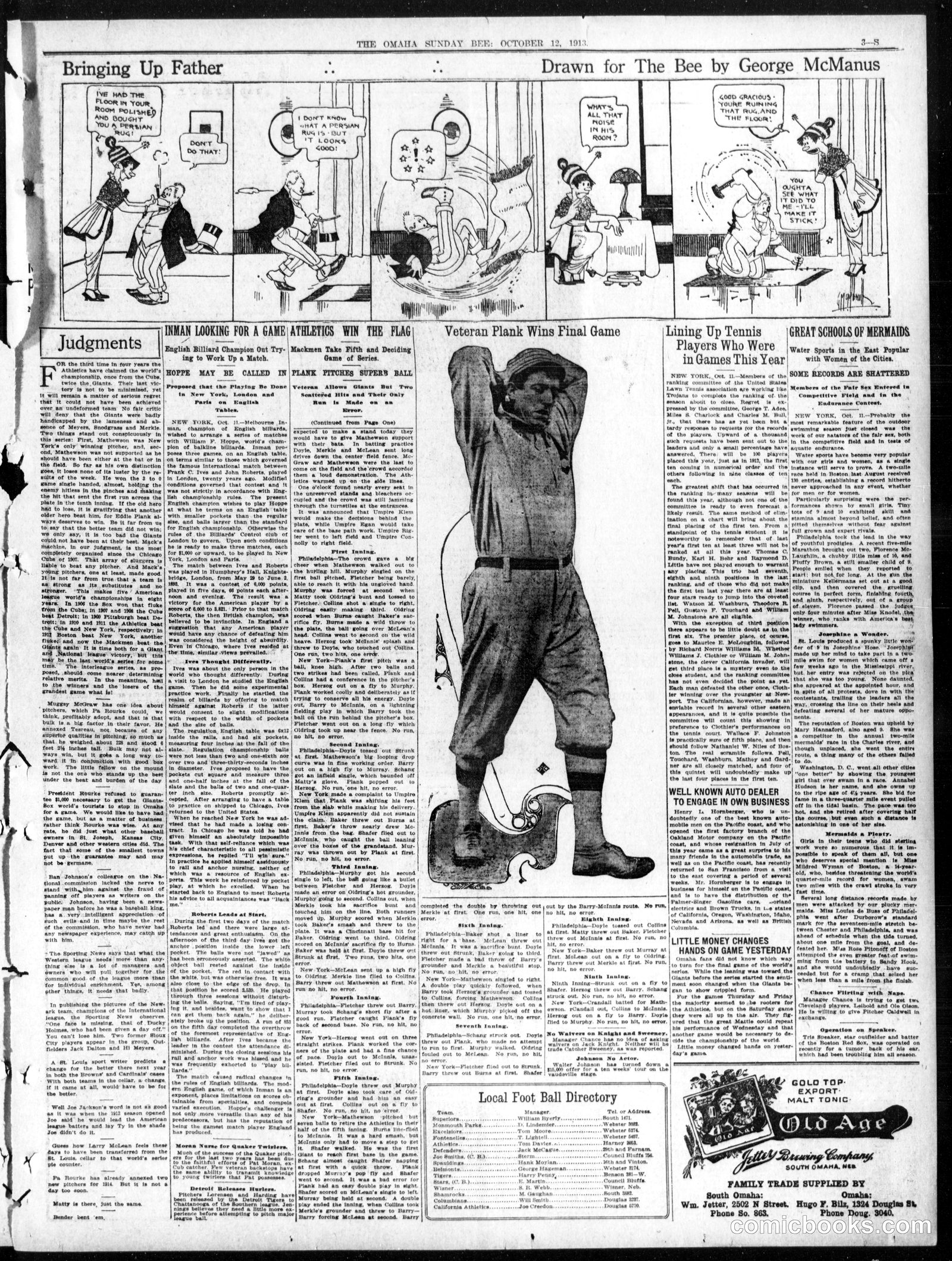 Bringing Up Father — Omaha Daily Bee, October 12, 1913