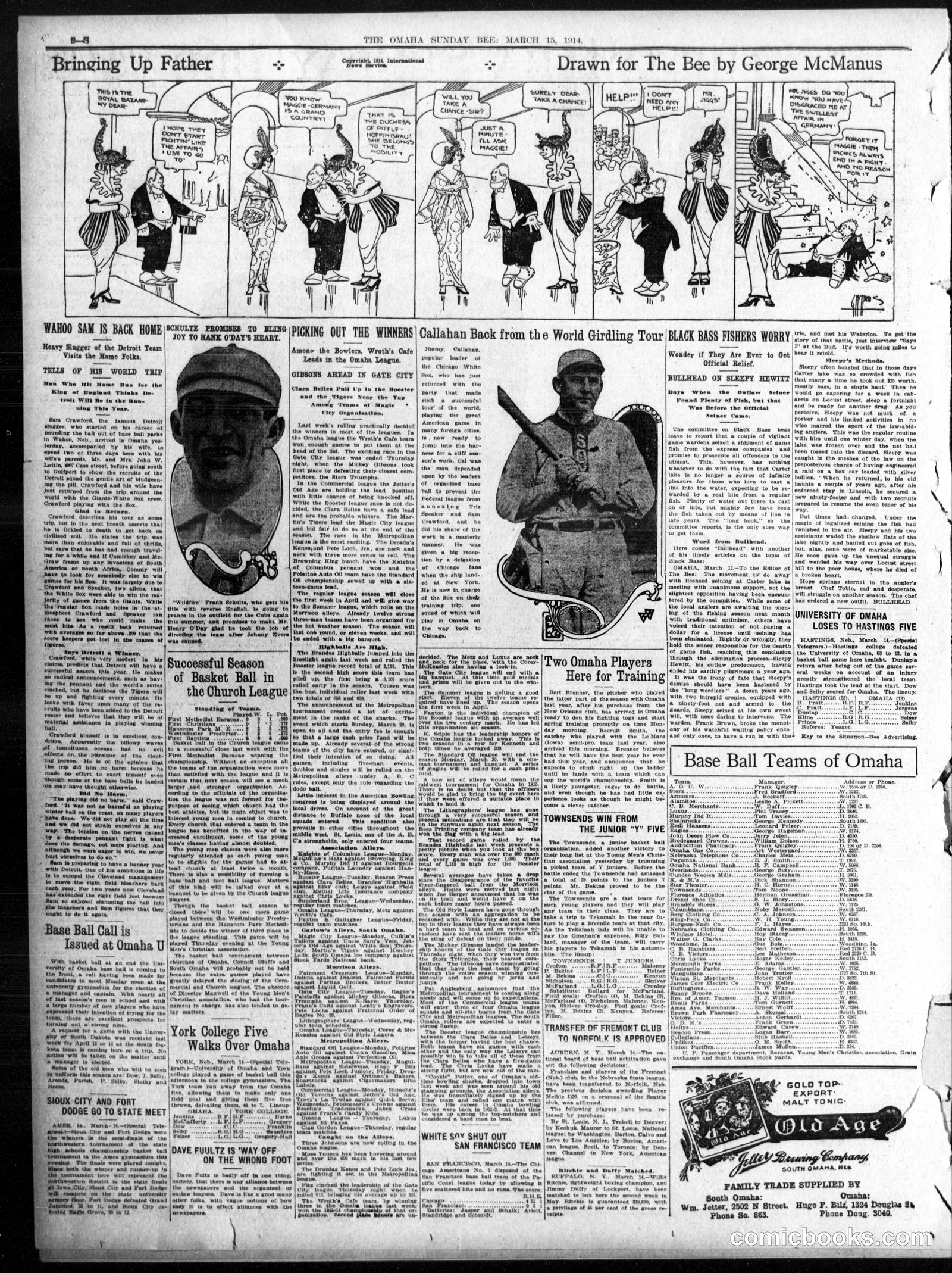 Bringing Up Father — Omaha Daily Bee, March 15, 1914