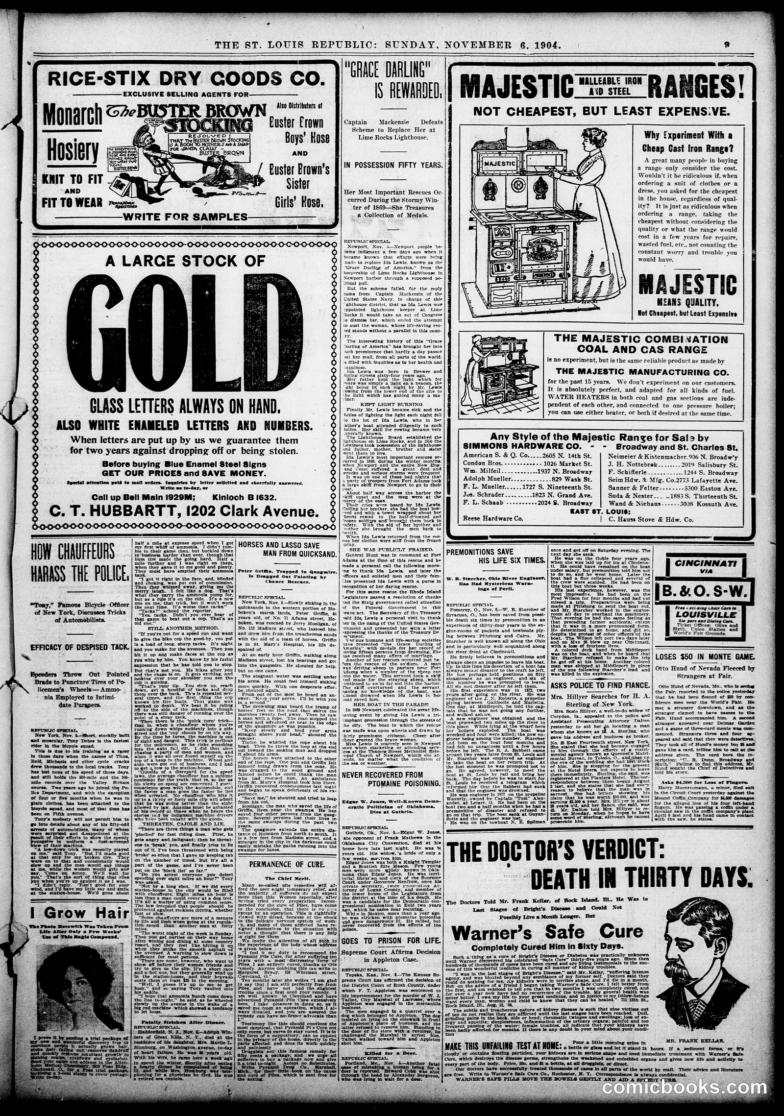 Buster Brown — St. Louis Republic, November 6, 1904