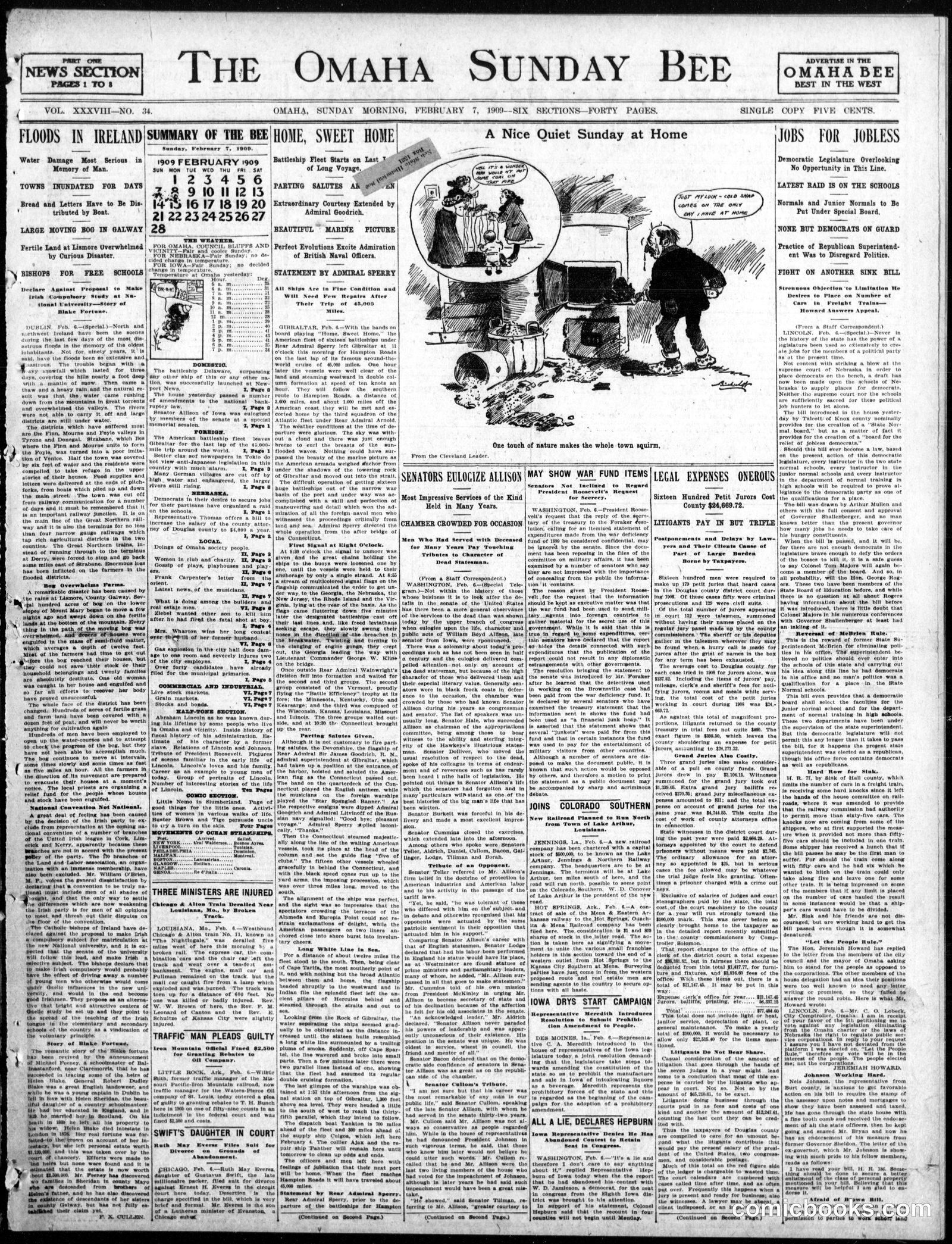 Buster Brown — Omaha Sunday Bee, February 7, 1909