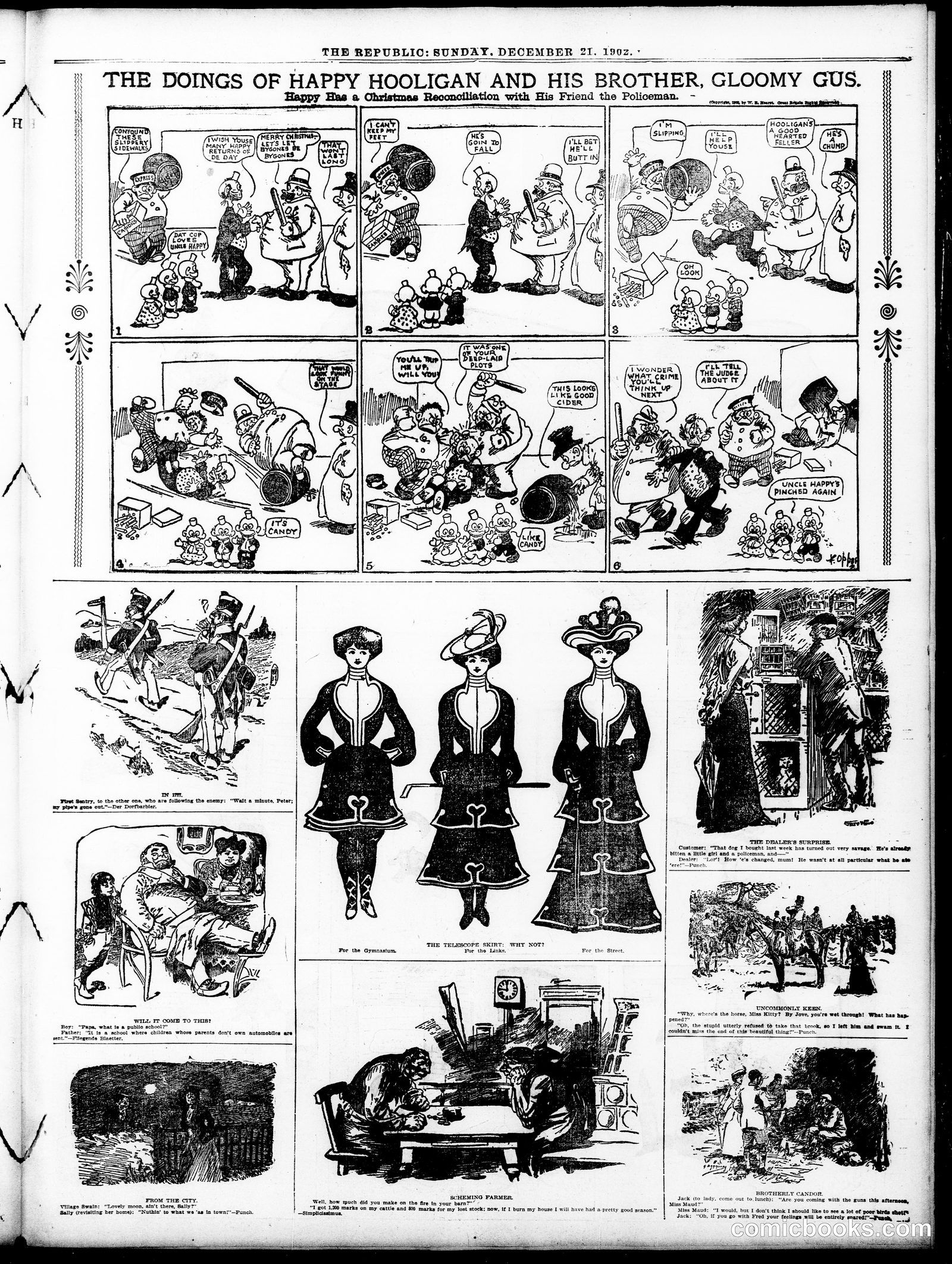 Happy Hooligan — St. Louis Republic, December 21, 1902