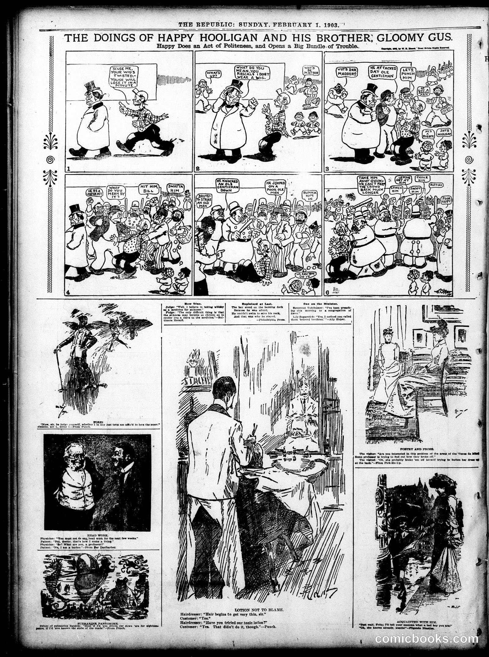 Happy Hooligan — St. Louis Republic, February 1, 1903