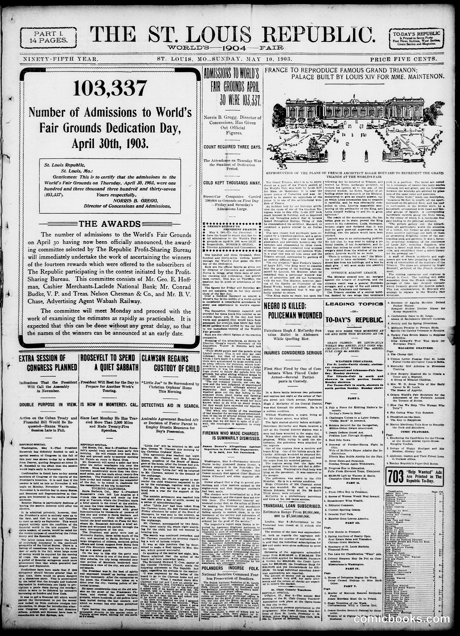 Happy Hooligan — St. Louis Republic, May 10, 1903