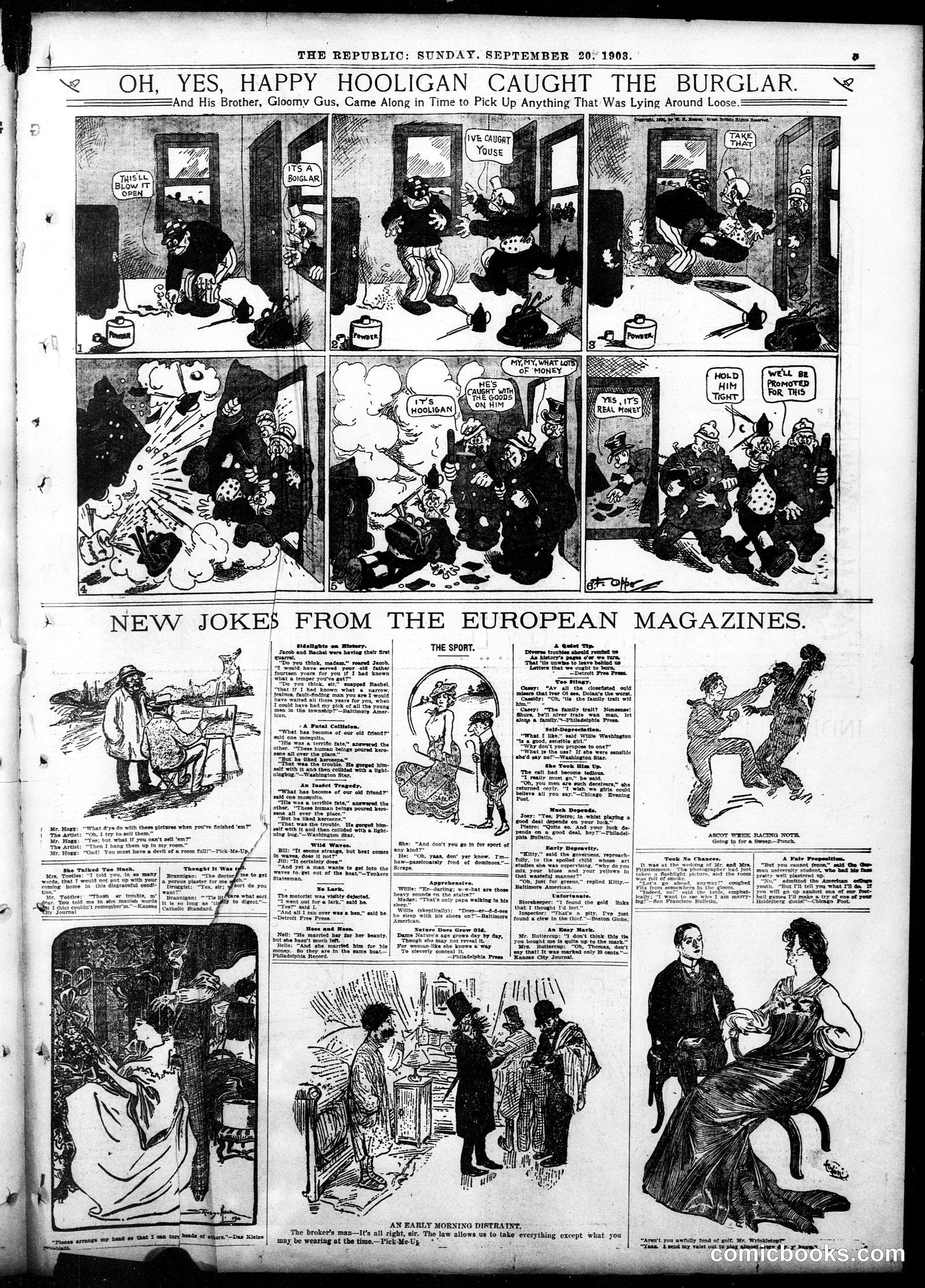 Happy Hooligan — St. Louis Republic, September 20, 1903