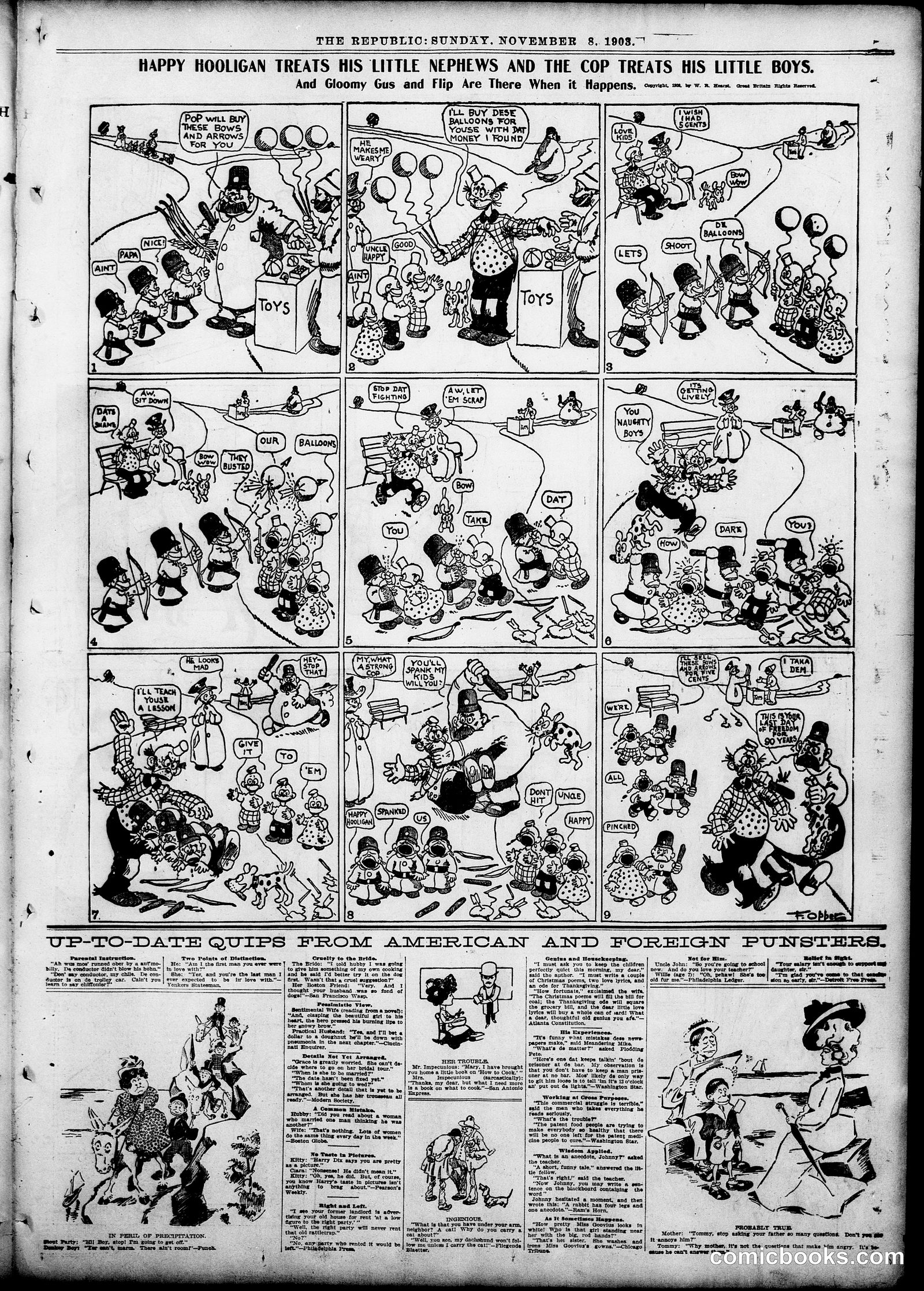 Happy Hooligan — St. Louis Republic, November 8, 1903