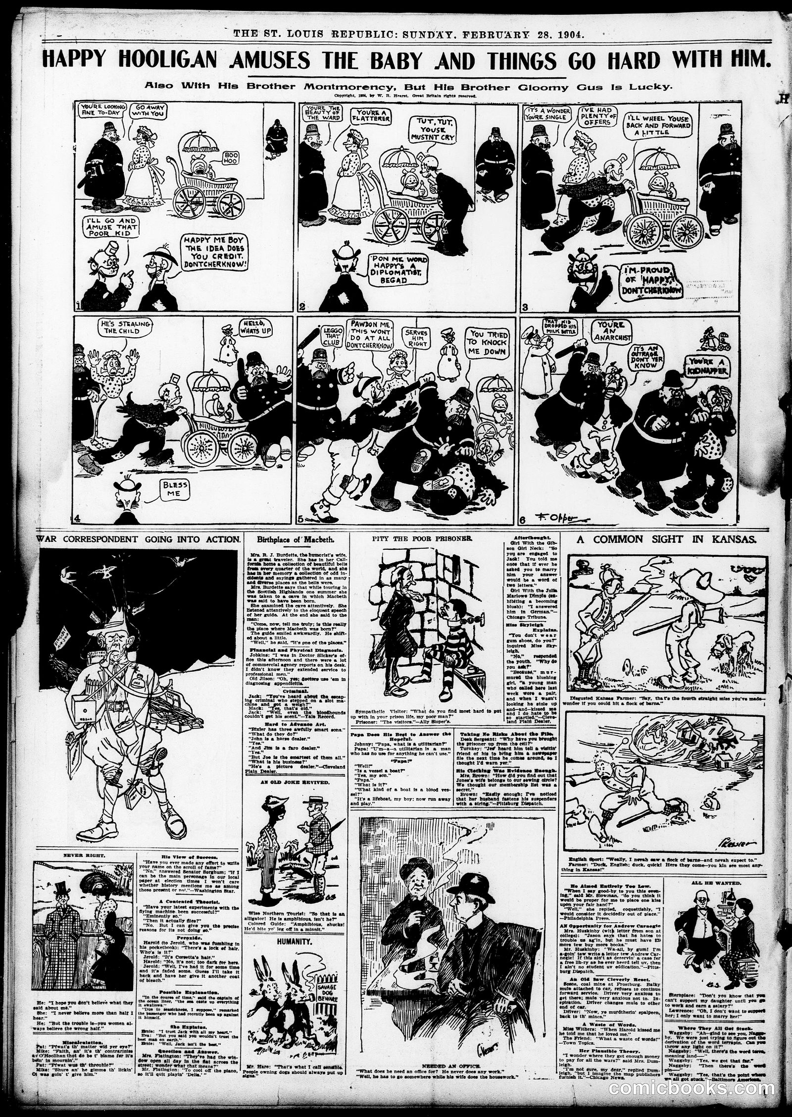 Happy Hooligan — St. Louis Republic, February 28, 1904