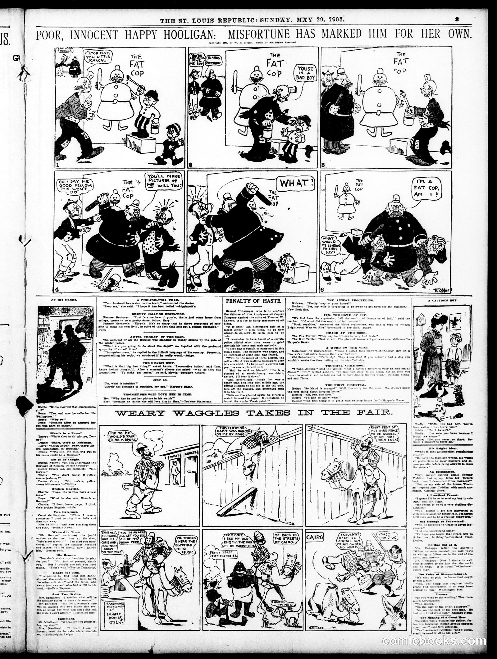 Happy Hooligan — St. Louis Republic, May 29, 1904