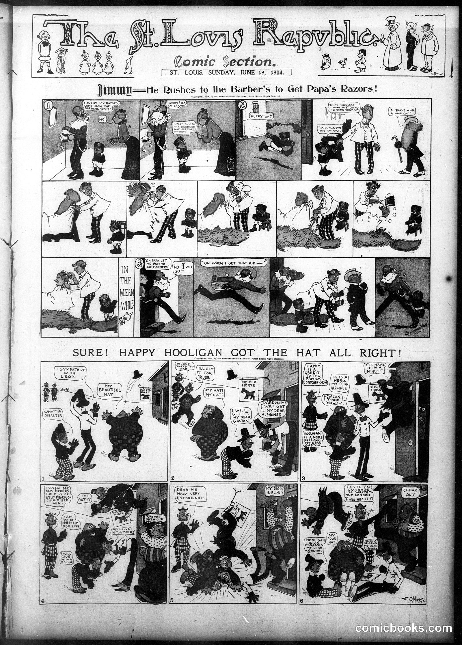 Happy Hooligan — St. Louis Republic, June 19, 1904