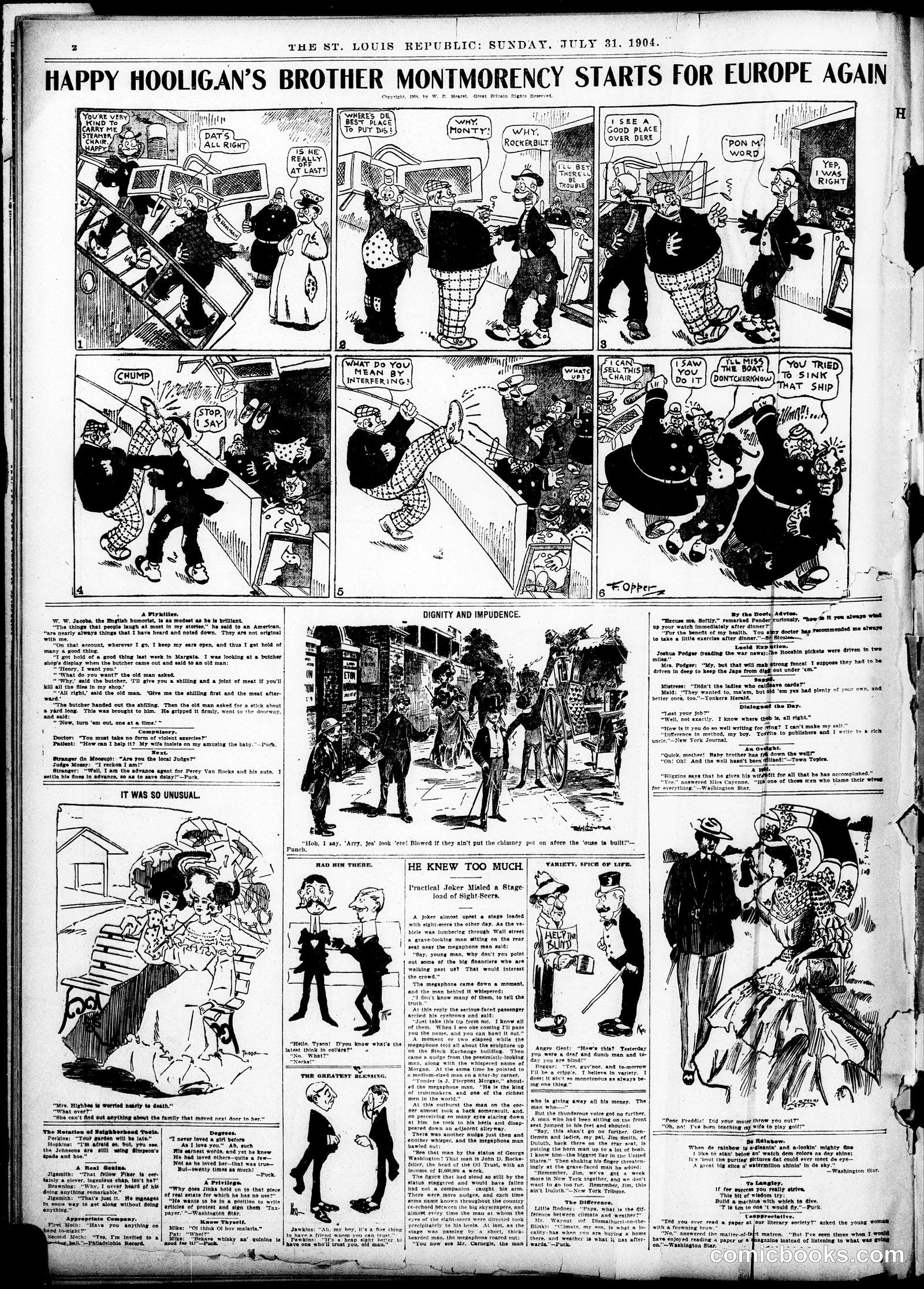 Happy Hooligan — St. Louis Republic, July 31, 1904