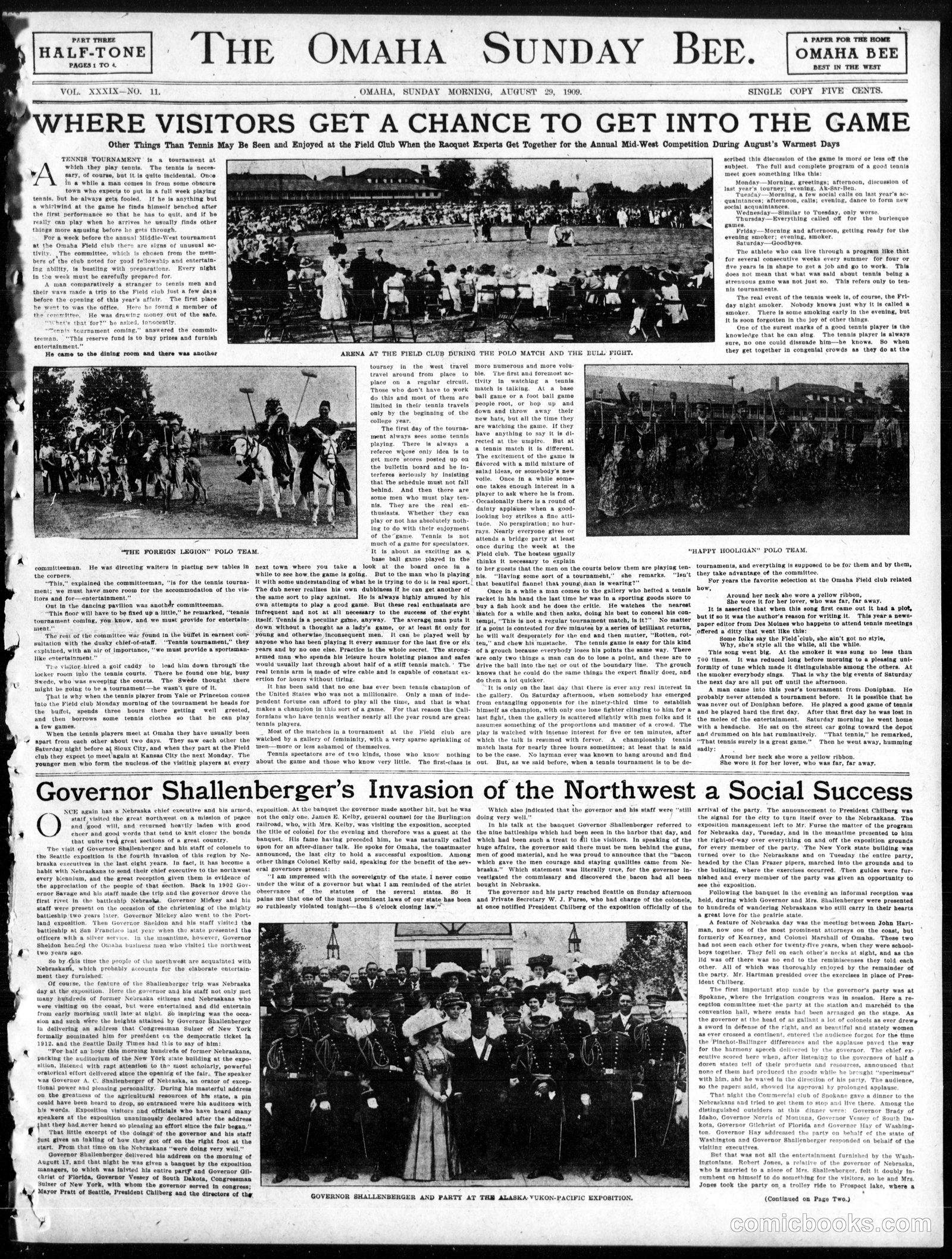 Happy Hooligan — Omaha Daily Bee, August 29, 1909