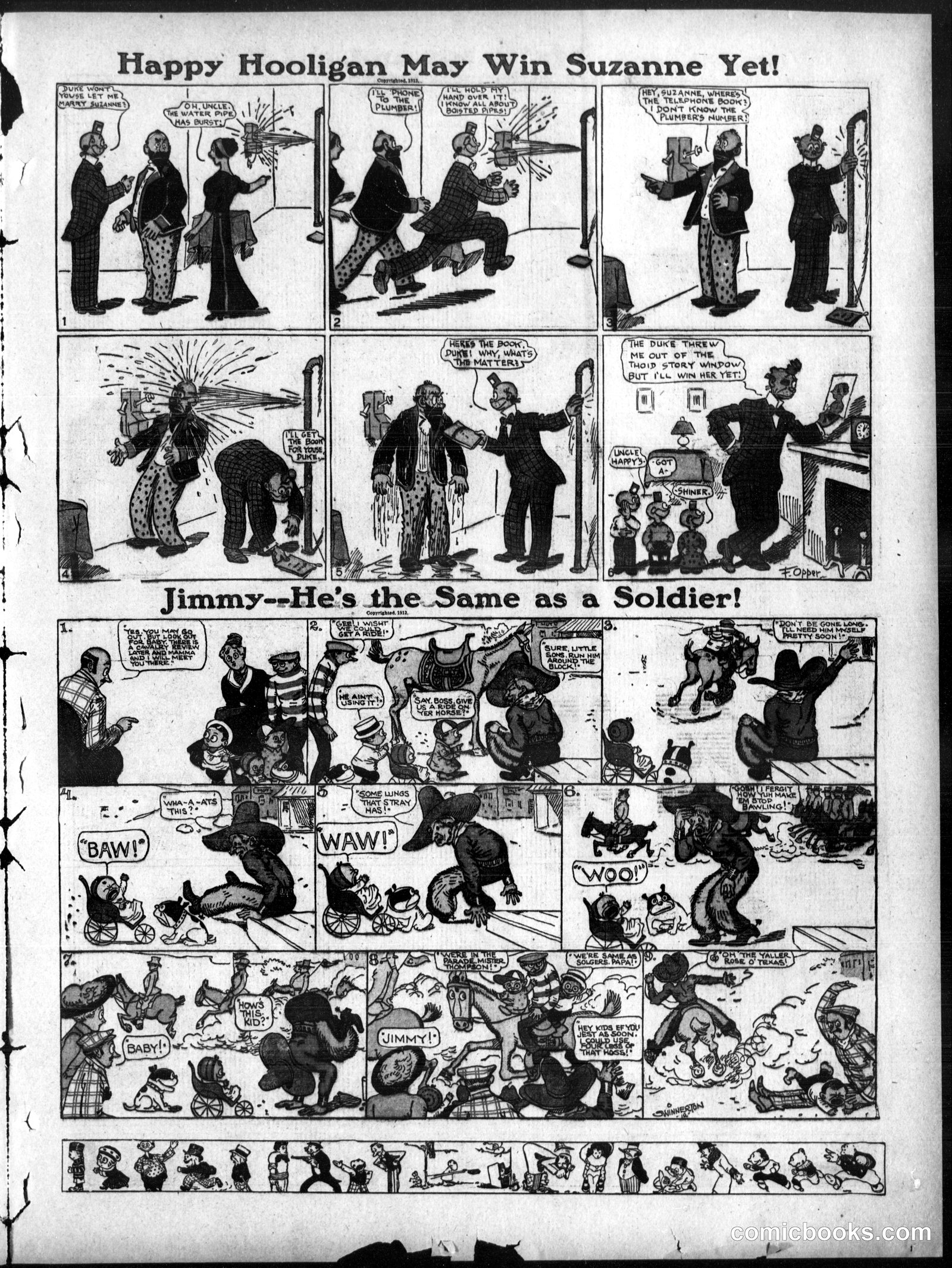 Happy Hooligan — Omaha Daily Bee, November 24, 1912