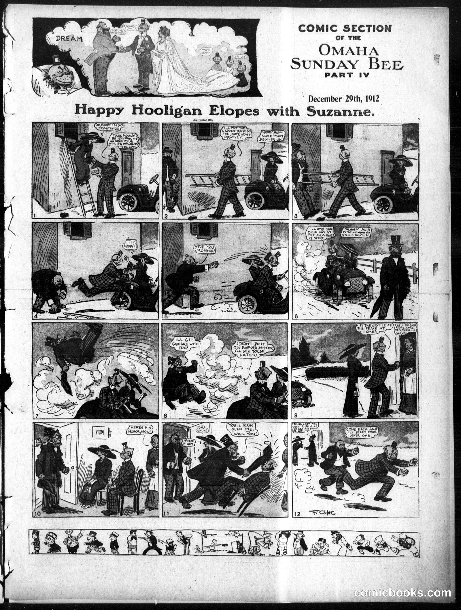 Happy Hooligan — Omaha Sunday Bee, December 29, 1912