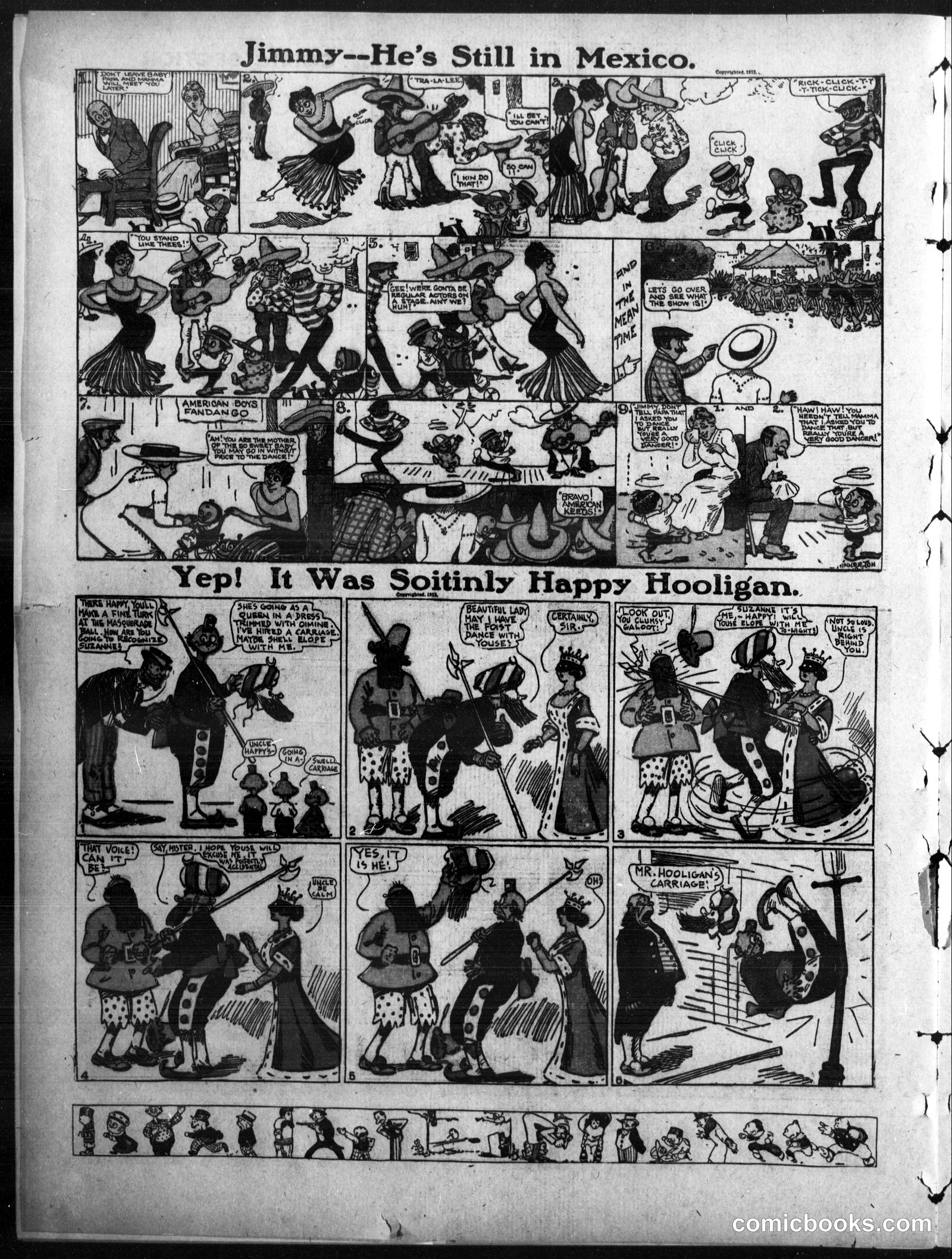 Happy Hooligan — Omaha Daily Bee, January 19, 1913