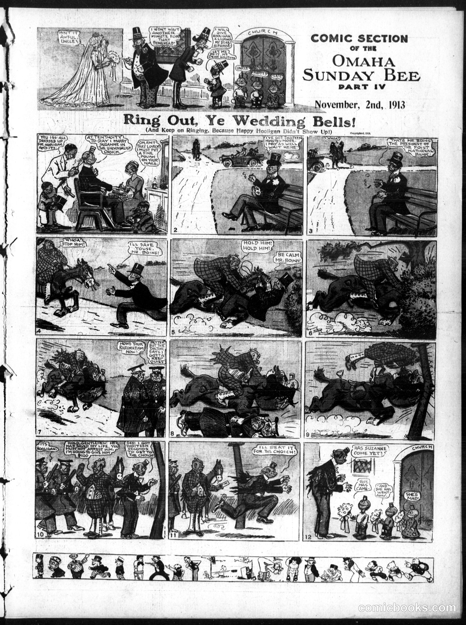 Happy Hooligan — Omaha Sunday Bee, November 2, 1913