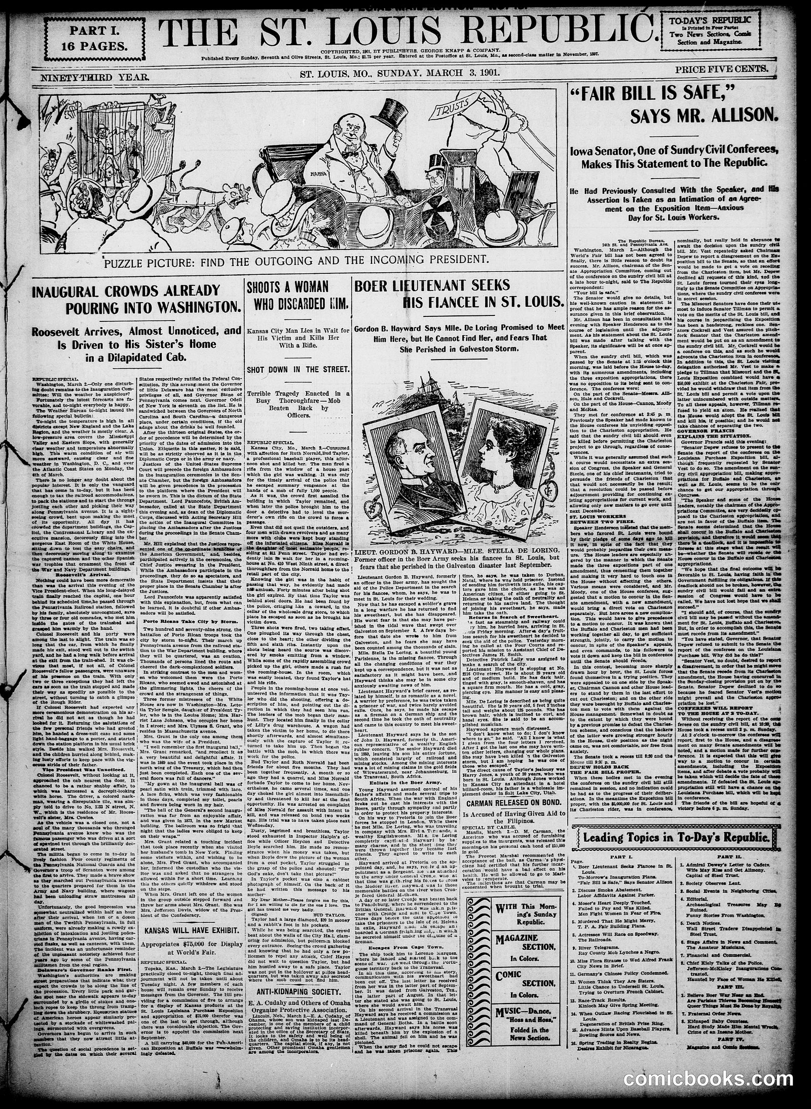 Sunday Comic Section — St. Louis Republic