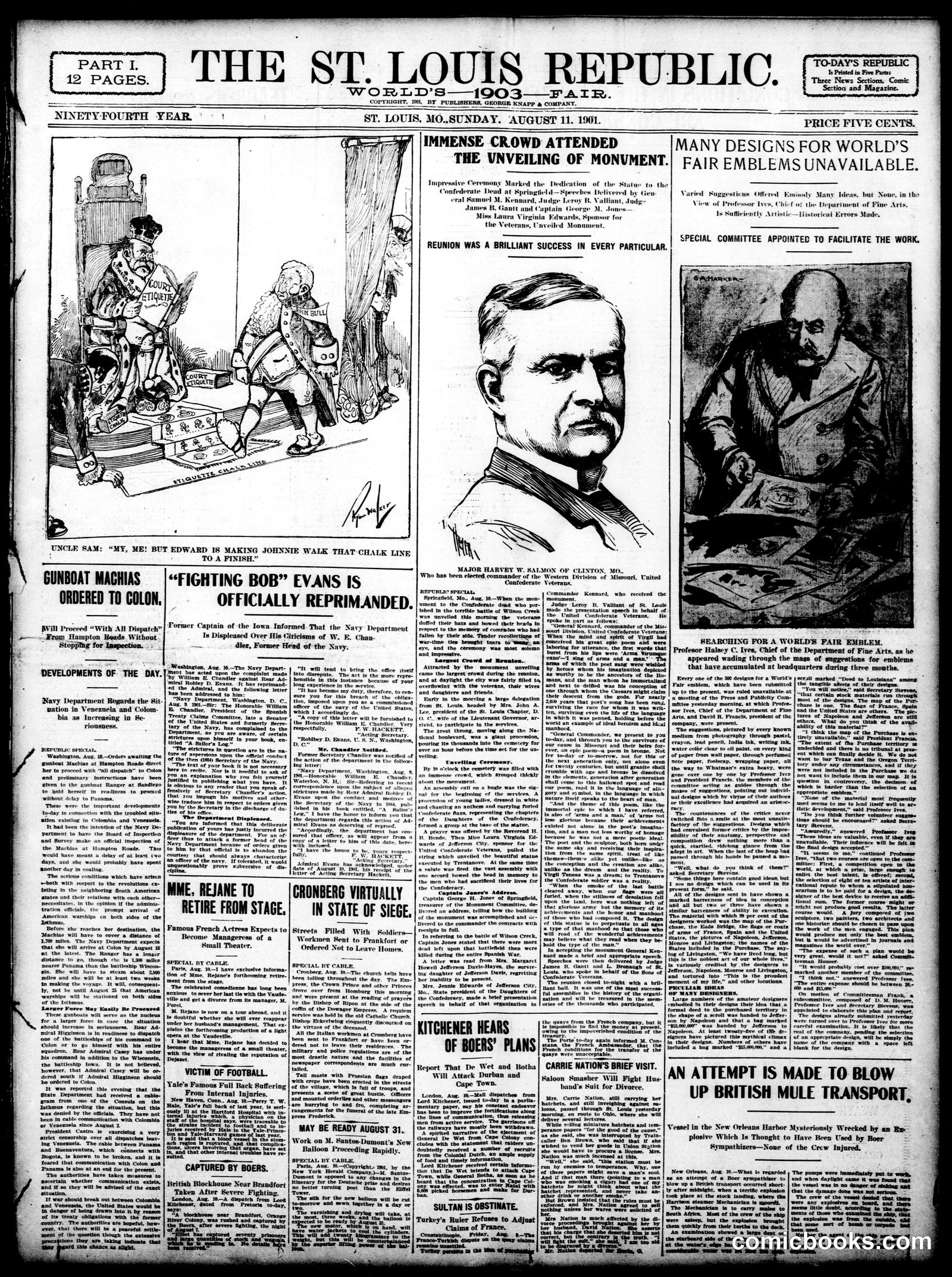 Sunday Comic Section — St. Louis Republic
