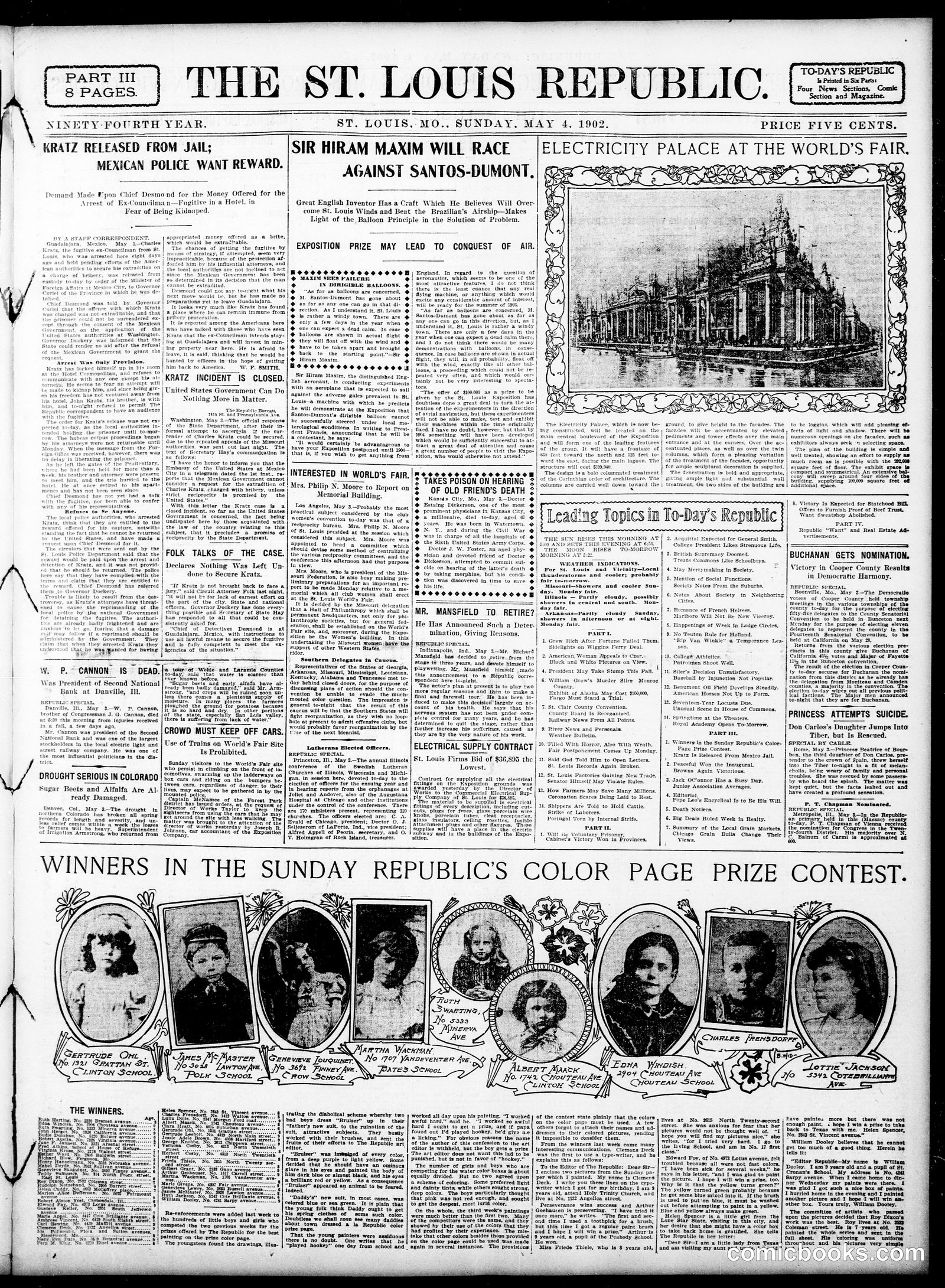 Sunday Comic Section — St. Louis Republic