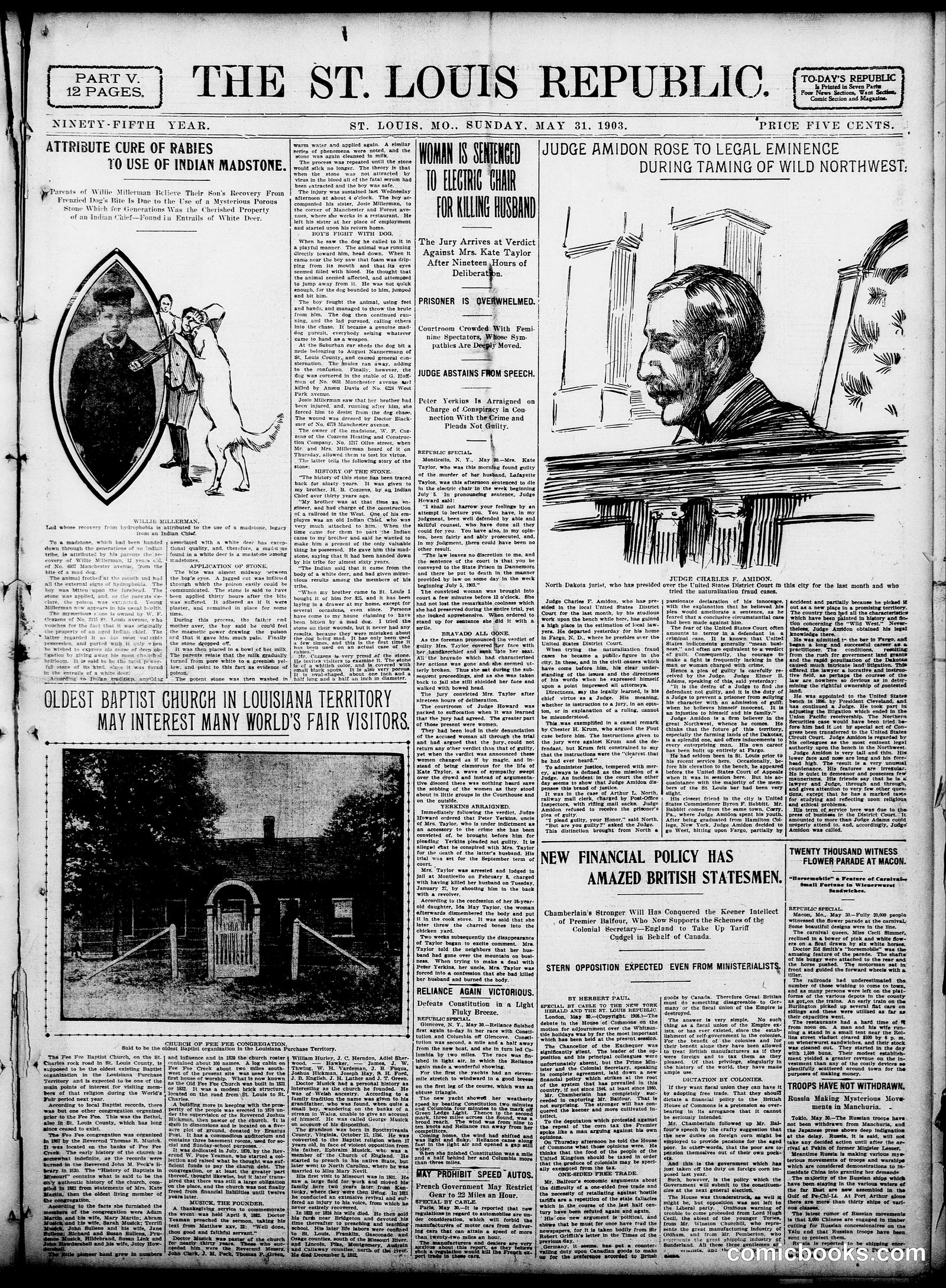 Sunday Comic Section — St. Louis Republic