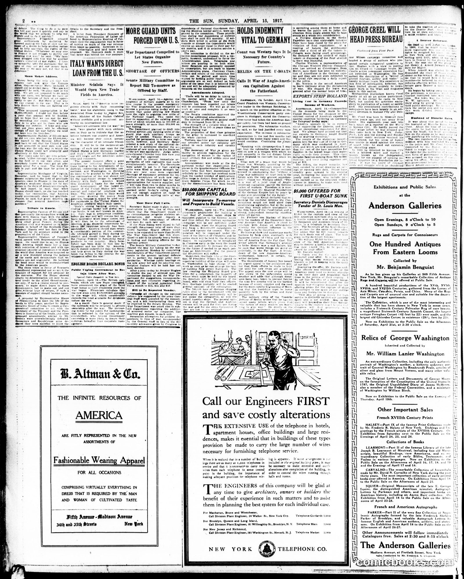 Sunday Comic Section — The Sun (New York)