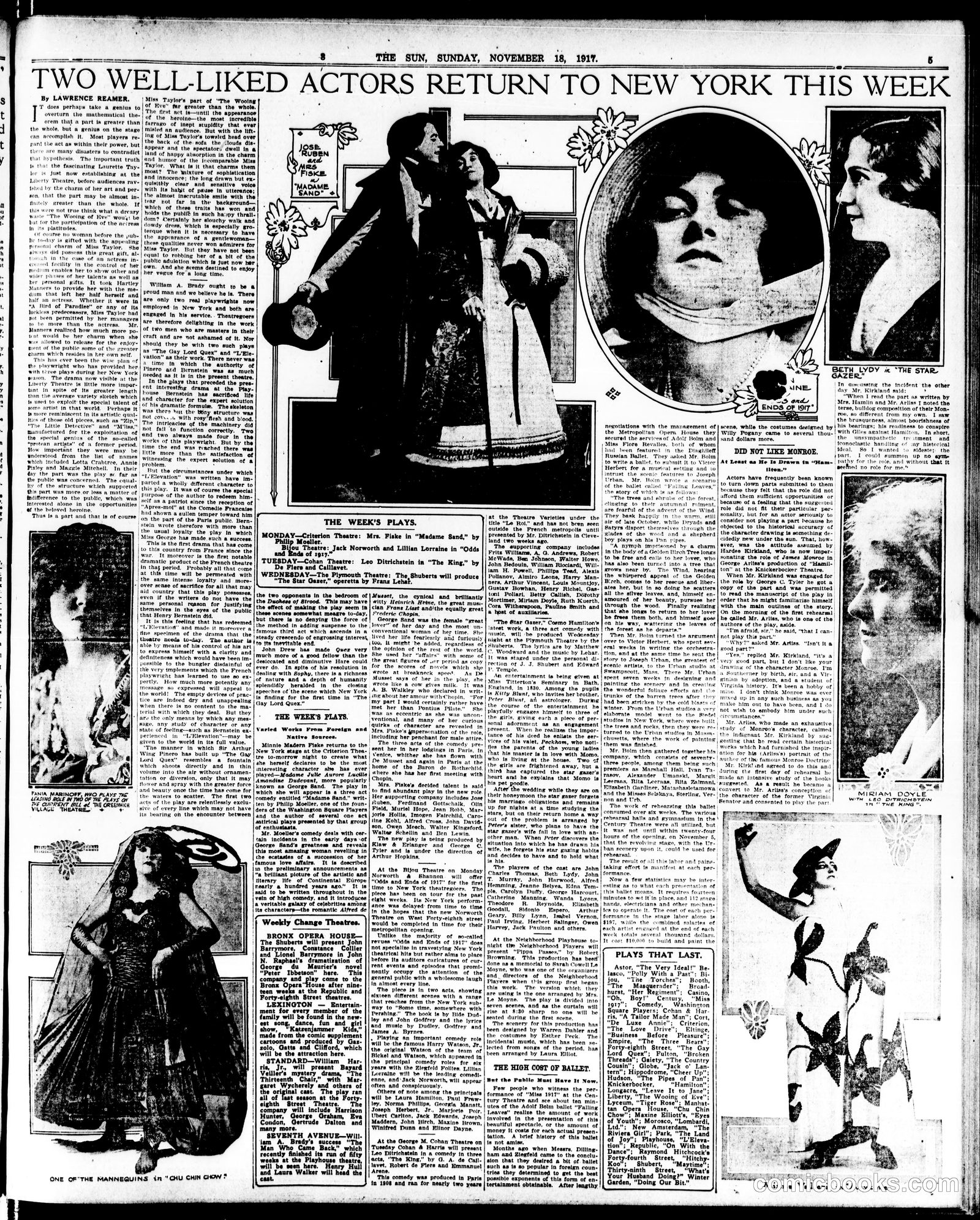 Sunday Comic Section — The Sun (New York)